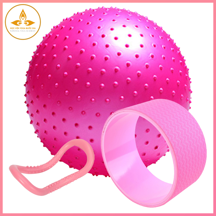 Combo bóng tập yoga 75cm, vòng yoga bản lớn, vòng mở vai myring tập yoga -yg qg- hàng cao cấp hỗ trợ các bài tập cơ bản, tâp gym, tâp yoga