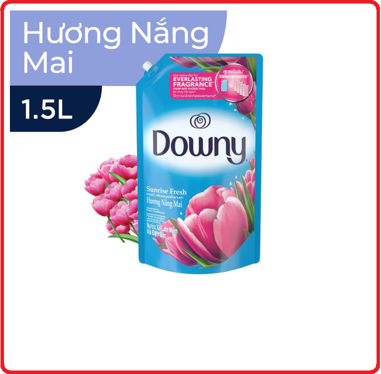 Nước xả downy hương nắng mai túi 1,5l