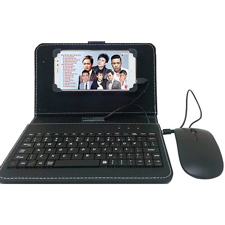 Bộ Kết Nối Bàn Phím Cho Điện Thoại.Bao Da Bàn Phím Có Chuột Cao Cấp Tiện Dụng Cho Smartphone Và Máy Tính Bảng Dễ Sử Dụng Tặng Chuột Có Dây.Bh 1 Đổi 1 Bởi Belmons store SG