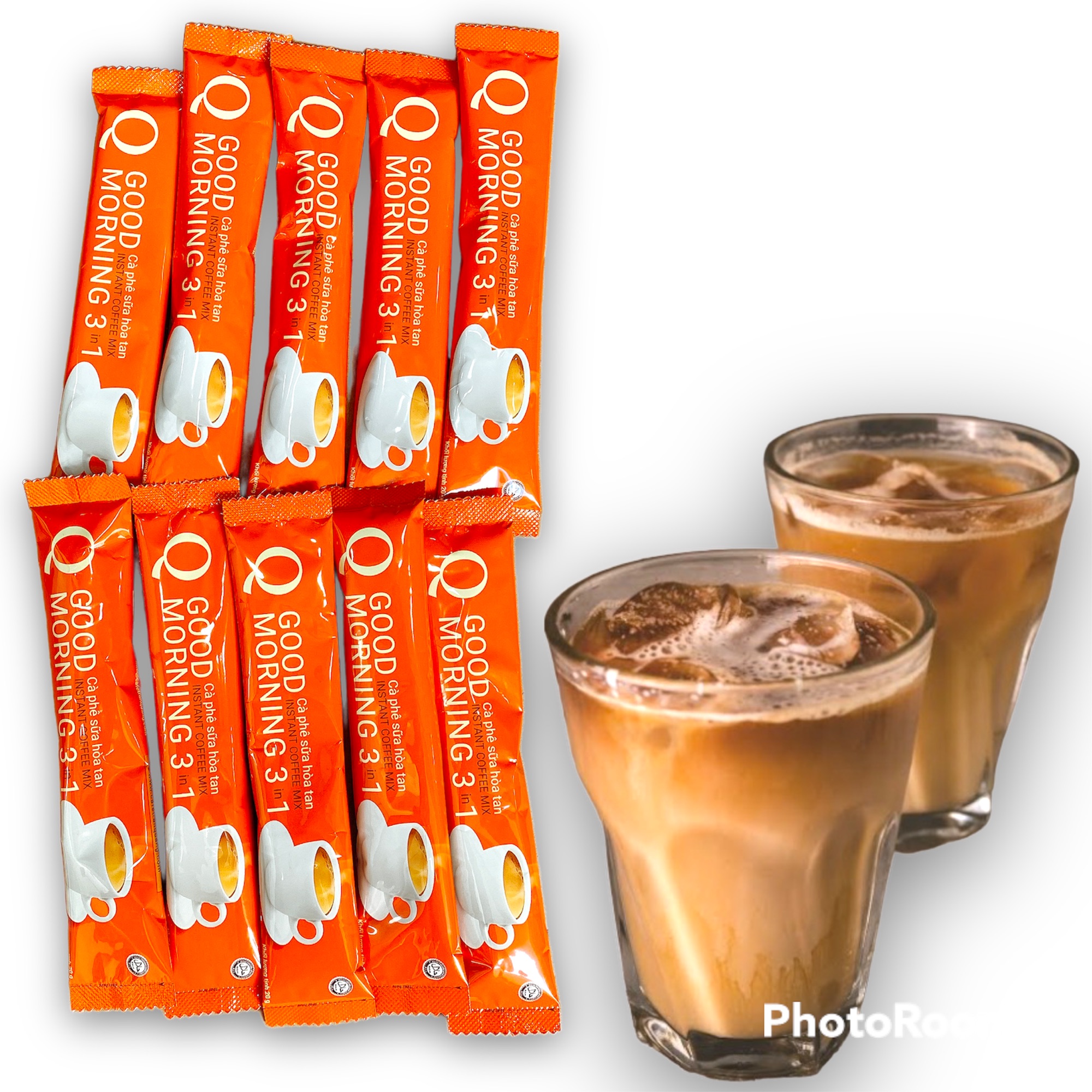[UỐNG LÀ GHIỀN] Combo 50 gói Cà phê sữa Q Good Morning Trần Quang vị truyền thống (Mỗi gói 20gram) -Có lựa chọn /40 gói/30 gói/20 gói/10gói - (Date mới 12 tháng) BÁCH HÓA UY TÍN