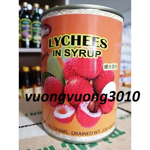Vải thiều ngâm richin lon 565g