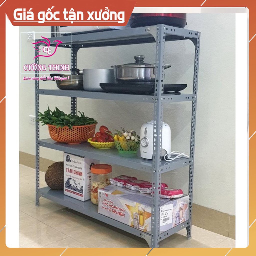 Kệ sắt v lỗ minii 3-4 tầng, dài 80cm x rộng 30cm x cao 0.6-0.8-1-1.2 , kệ trưng bày sản phẩm, kệ gia đình