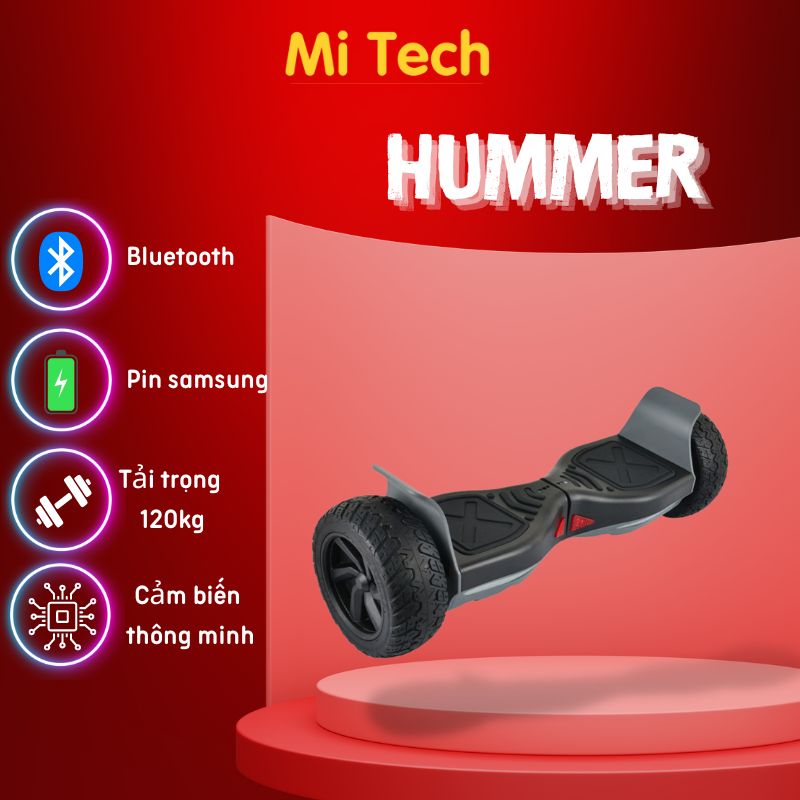 Xe cân bằng hummer off road mitech , xe điện cân bằng mitech địa hình hummer off road 8.5 inch