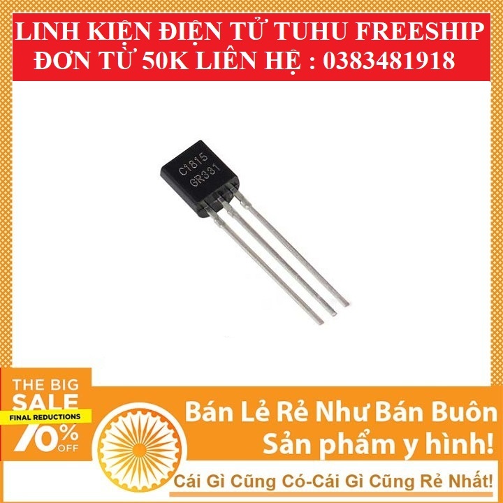 Combo 10 transistor npn c1815 0.15a-50v-linh kiện điện tử tuhu