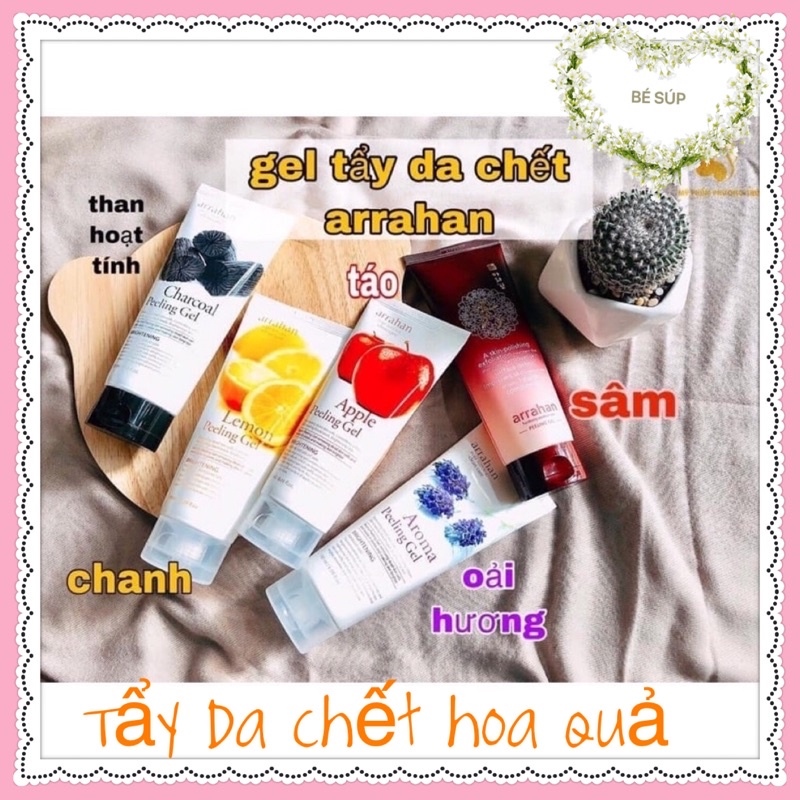 Tẩy da chết hoa quả- trắng da Arahan