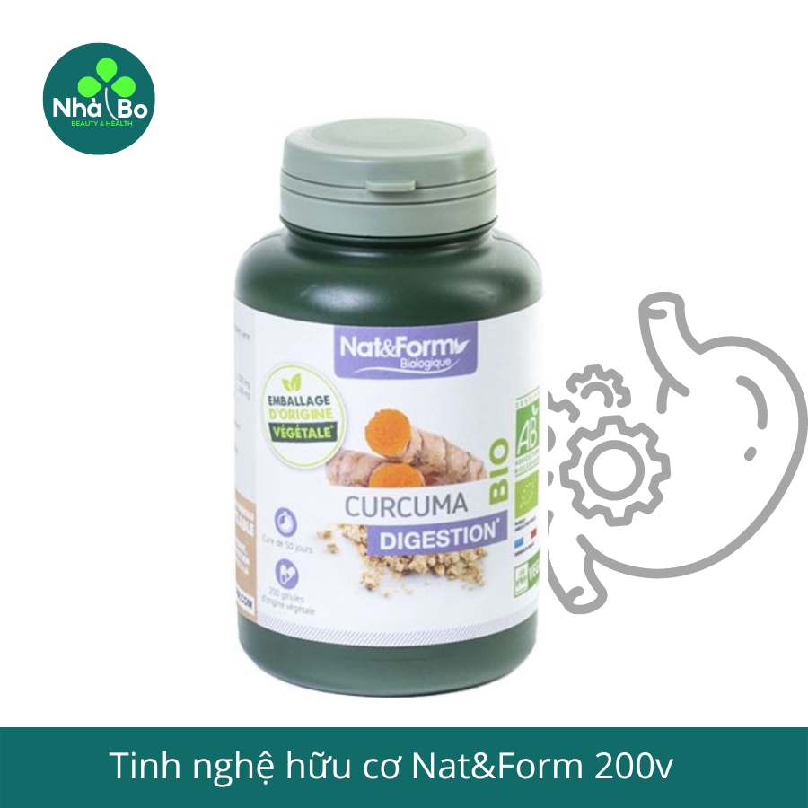 Tinh nghệ hữu cơ Curcuma Bio của Nat&Form 200v