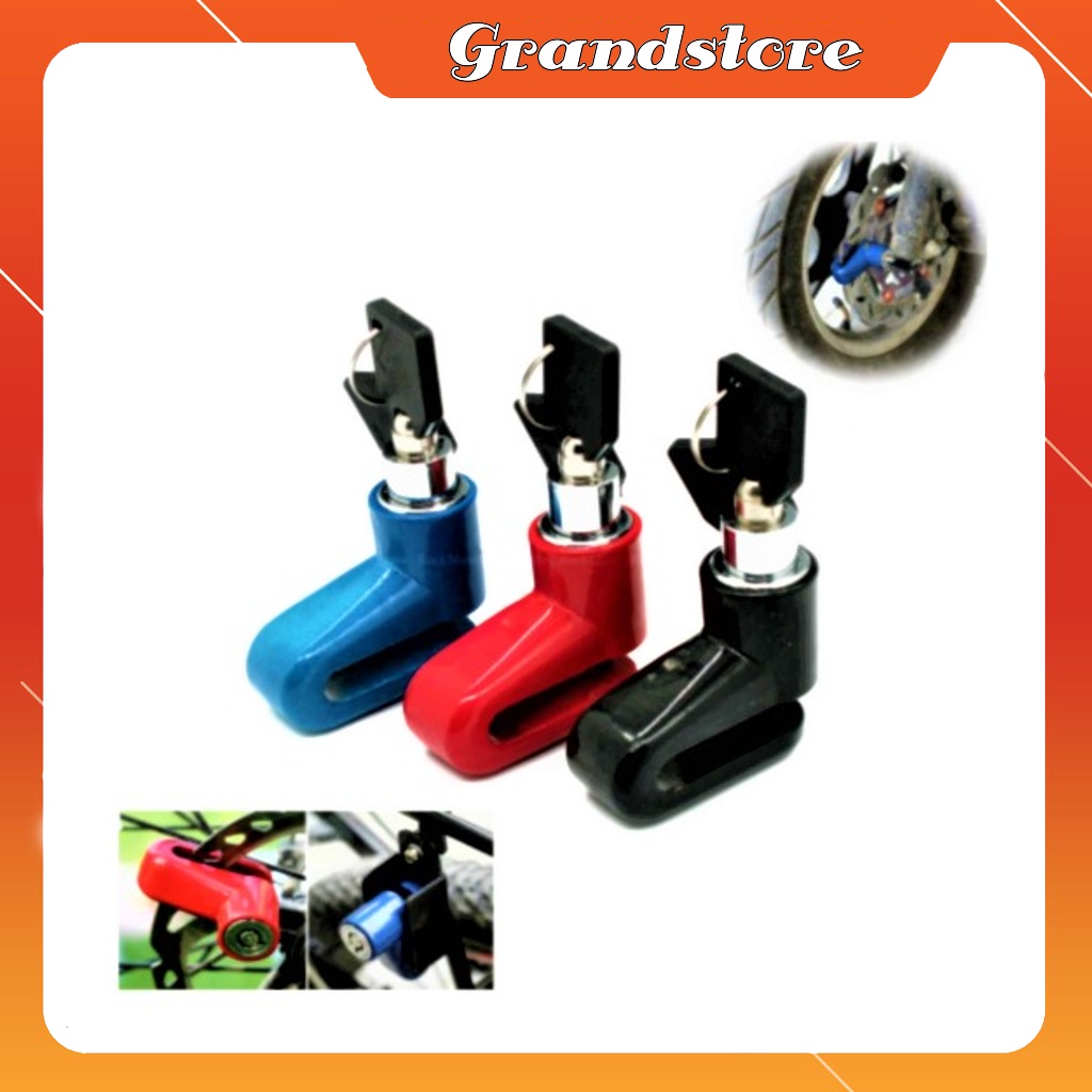 Ổ khóa phanh thắng đĩa xe máy xe đạp điện chống trộm an toàn, khóa đĩa xe thắng dĩa khóa phanh khoanh bánh đỉa trước xe