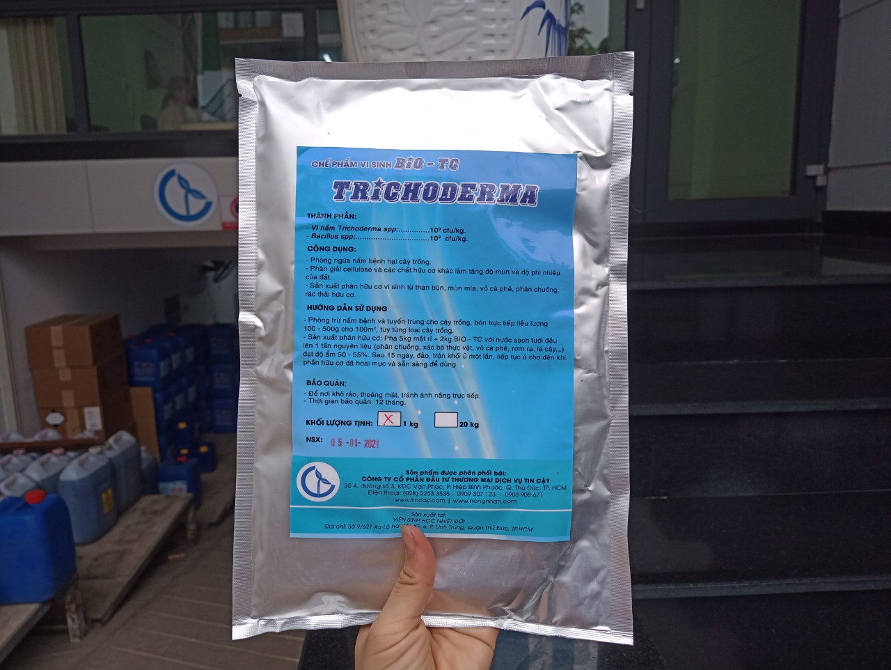 Chế phẩm vi sinh trichoderma gói 1kg_tincay