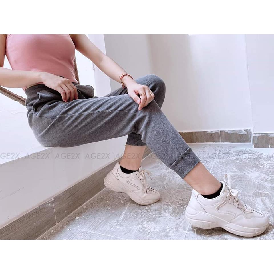 Quần Jogger len tăm BO CHÂN dáng thể thao năng động