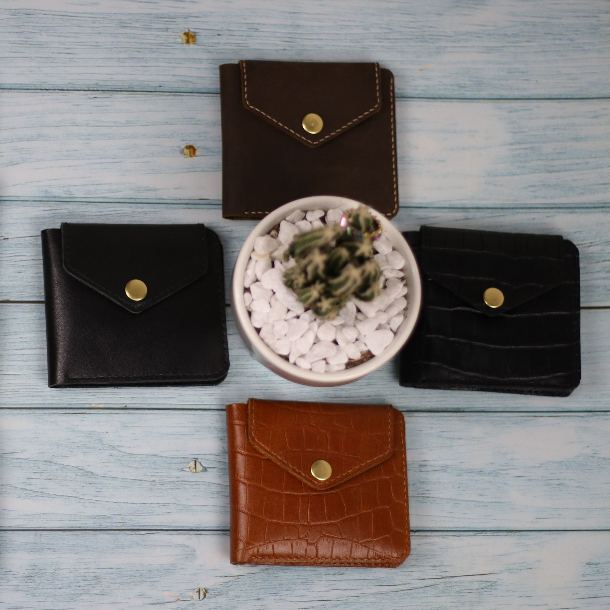 Ví Nữ Nam - Xinh - Sang - Chất - Da Thật - Thủ Công - Handmade