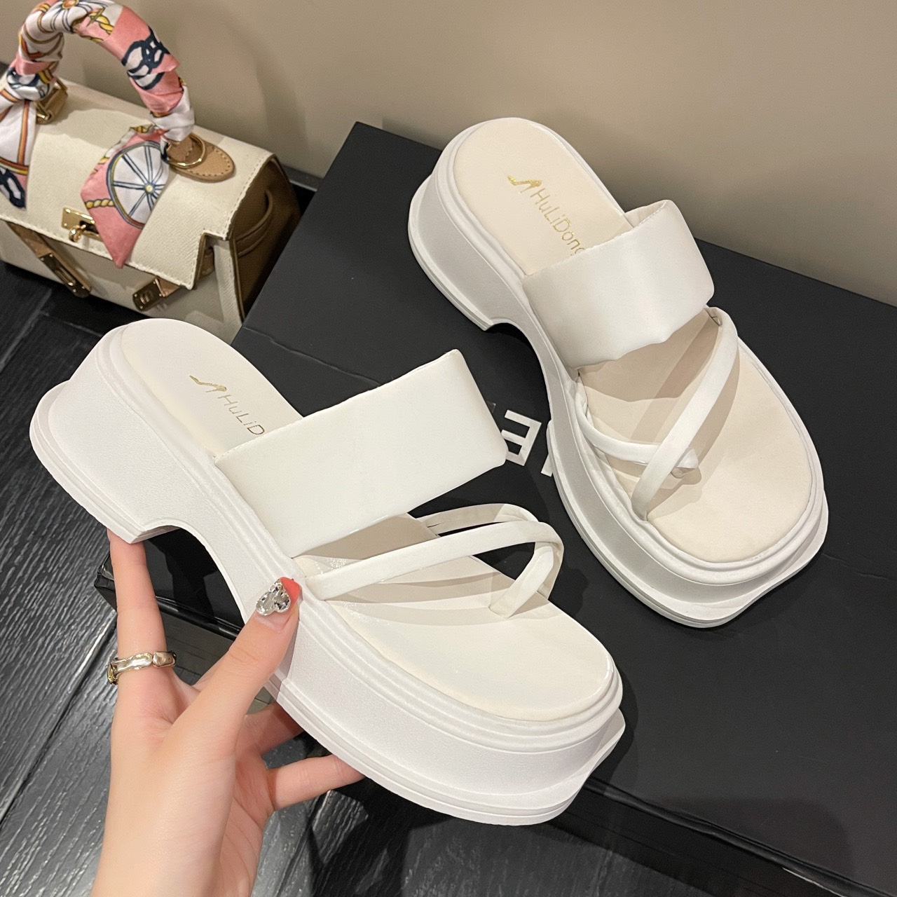 Dép xỏ ngón minna 5,5cm hàng siêu đẹp