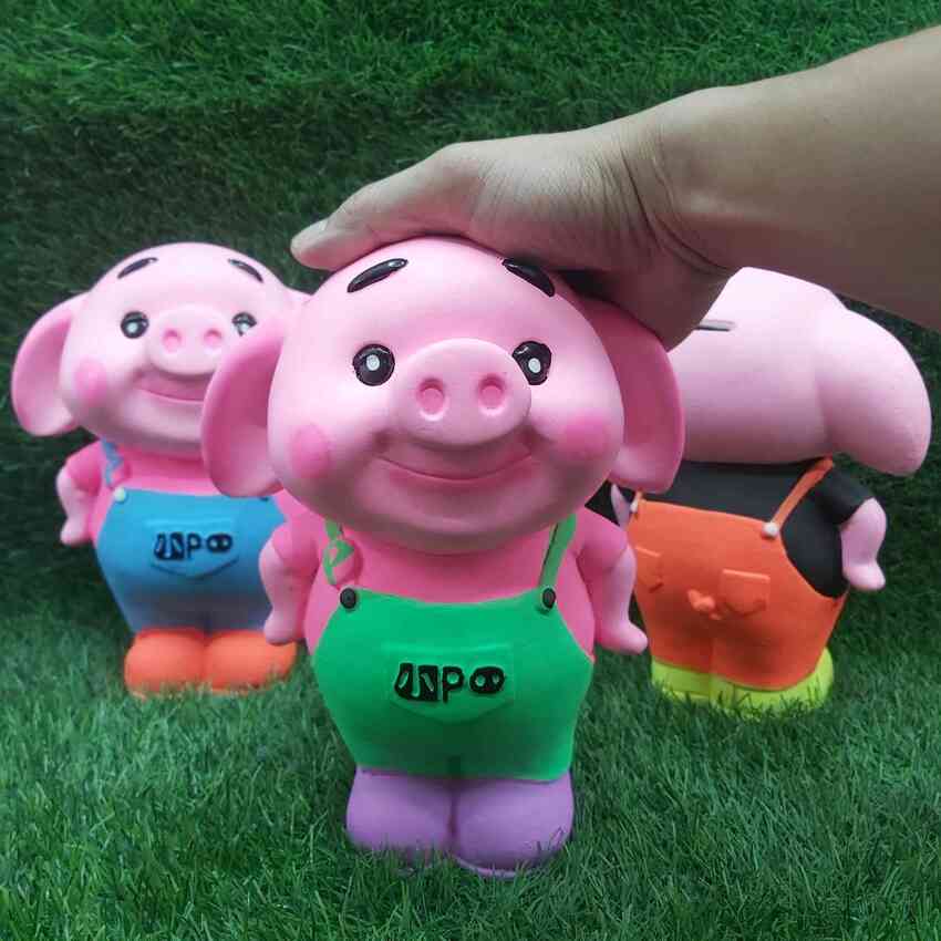 Heo Đất Tiết Kiệm Tiền mẫu Chipu cực đáng yêu - Ống Heo Tiết Kiệm Tiền làm quà tặng sinh nhật - Lợn Đất Tiết Kiệm ý nghĩa giáo dục cao