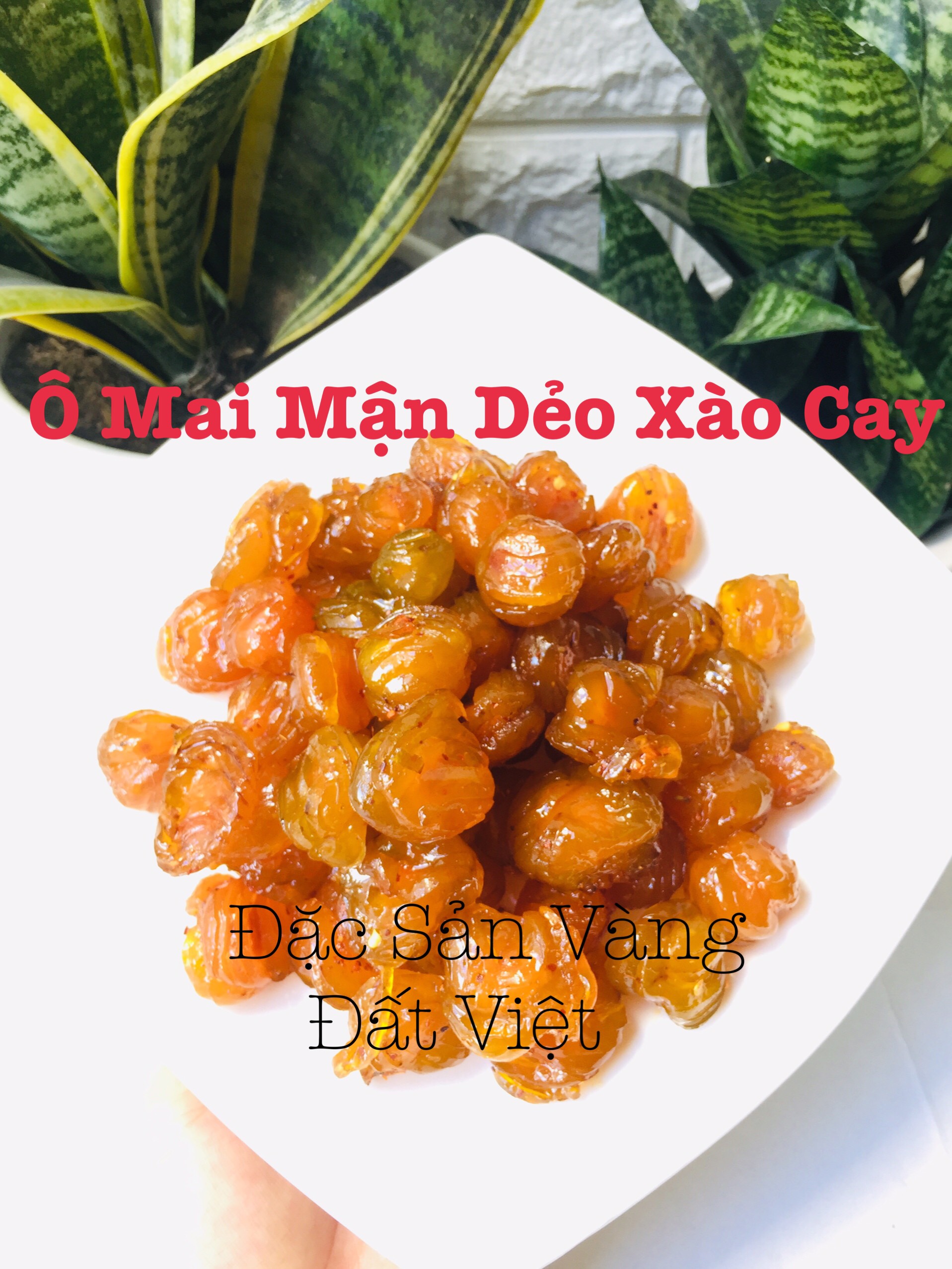 1Kg (2 Hộp) Ô Mai Mận Dẻo Xào Cay ĐatVietFood