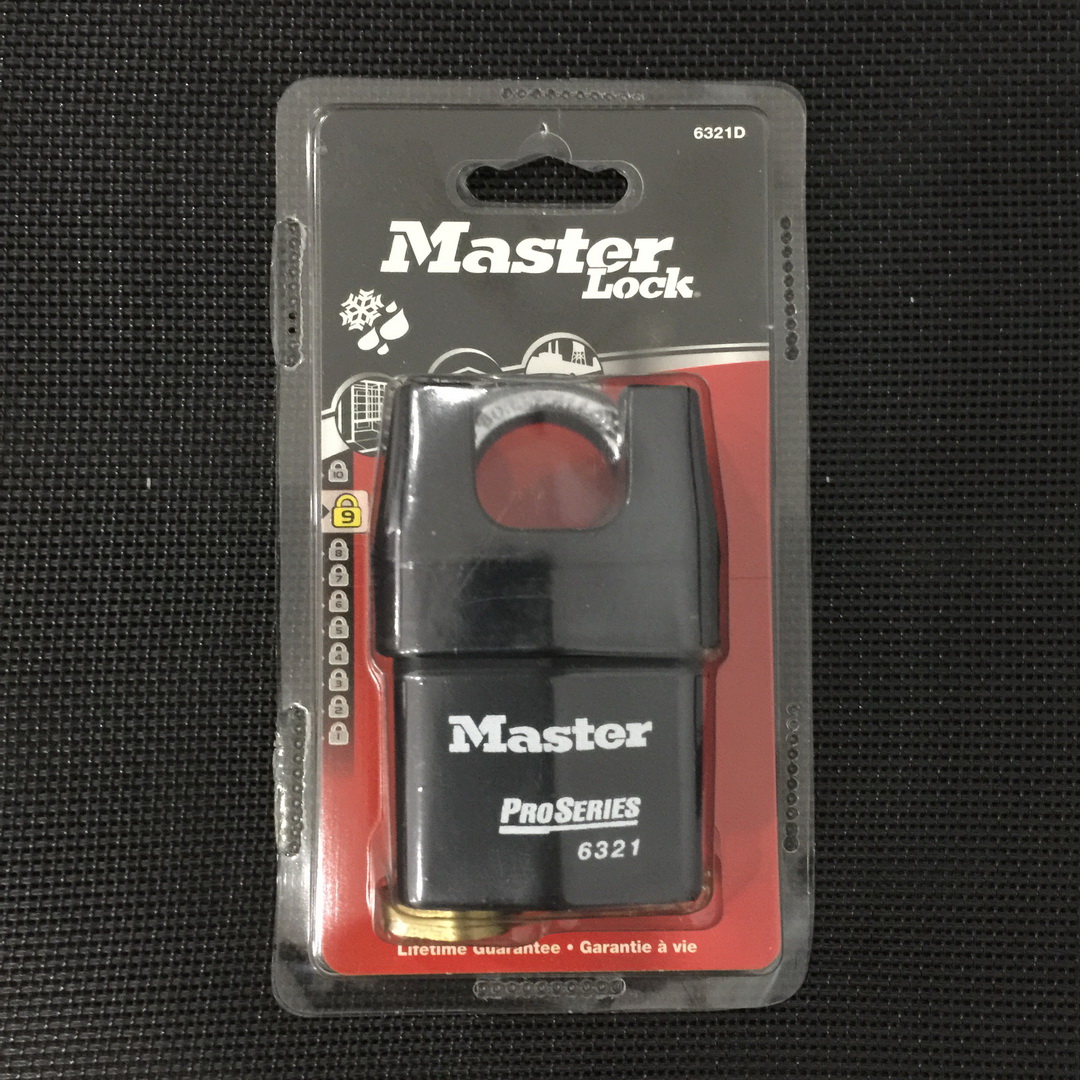 Ổ khóa chống cắt master lock 6321 thân thép rộng 54mm dòng proseries - msoft