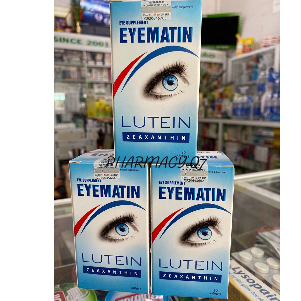 Viên bổ mắt eyematin lutein giúp bảo vệ tuyệt vời cho đôi mắt của bạn
