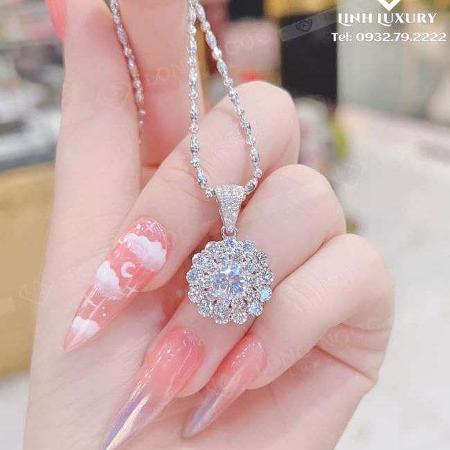 Dây chuyền vàng 24k, dây chuyền nữ thời trang cao cấp, dây chuyền nữ kim cương, dây chuyền bạc Ý 950, dây chuyền vàng non siêu cao cấp, dây chuyền đẹp, dây chuyền bạch kim vàng trắng Trang sức GADO DC8765 - CAM KẾT KHÔNG ĐEN