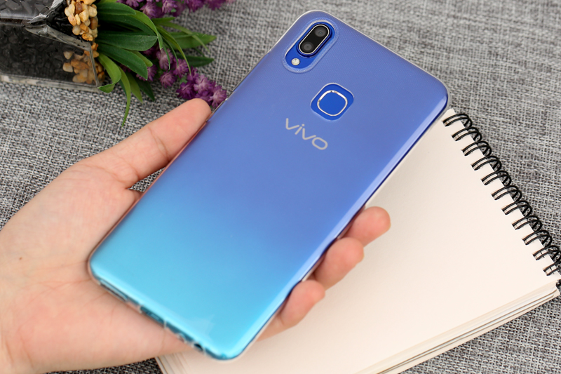 Ốp lưng dẻo trong suốt cho Vivo Y93 có vân tay (Loại A+ chống bẩn, chống ố vàng)