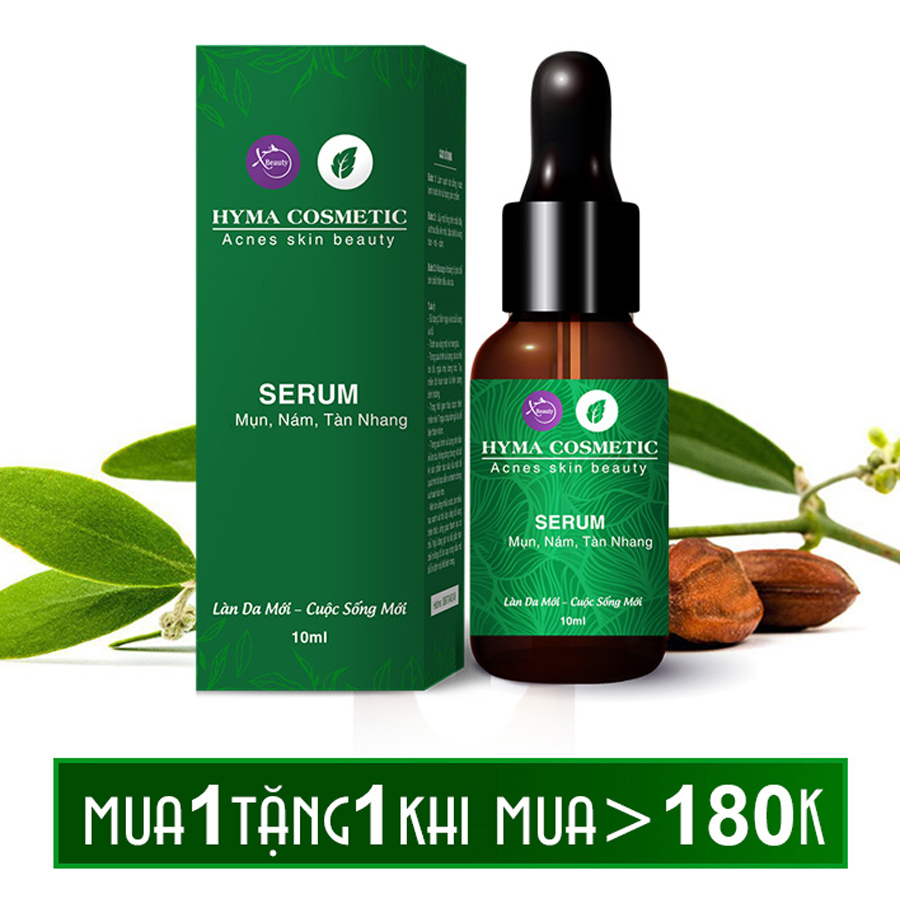 Serum xóa mụn nám sẹo thâm rỗ tàn nhang XBeauty Hyma Acnes chai 10ml. Dòng kem ngăn ngừa mụn thâm sẹo rỗ