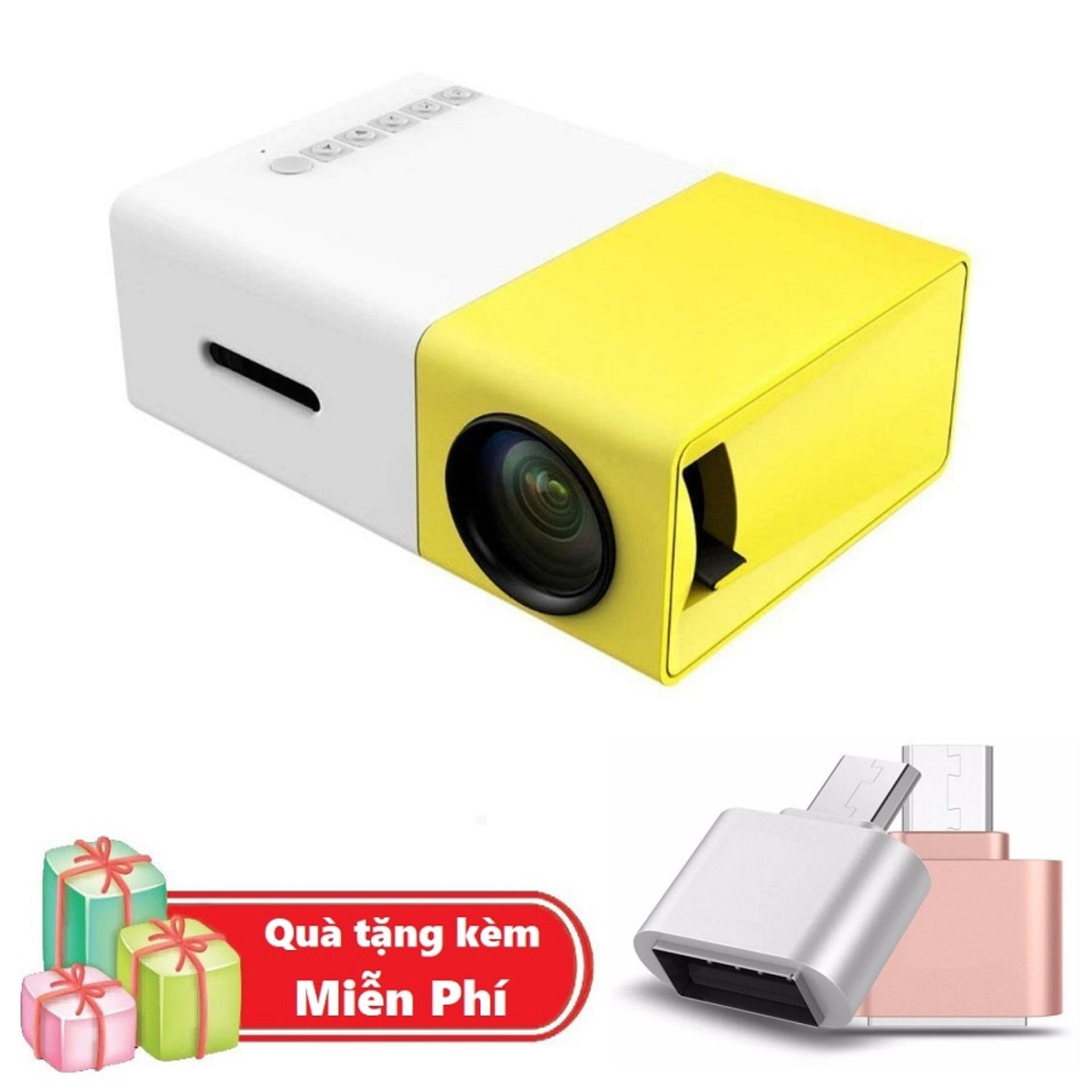    Quà tặng Đầu OTG cho điện thoại Android   Máy chiếu Mini Smart LED YG-300 - Smart LED Projector - Máy chiếu xem phim cho trẻ em 