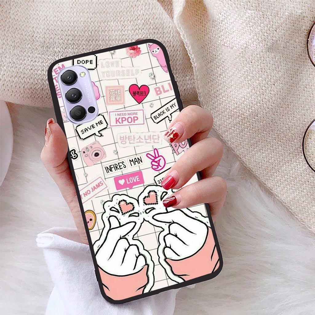Ốp lưng Oppo Reno 4 viền dẻo TPU BST Phong cách tự do