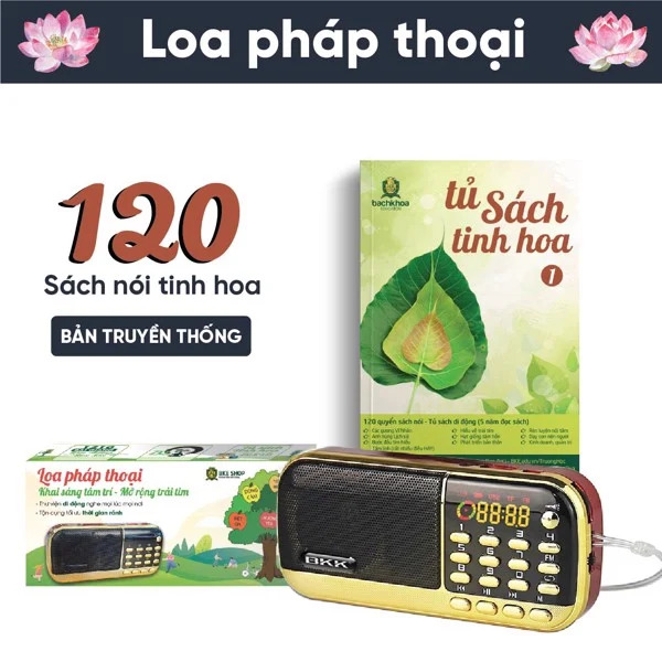 Loa pháp thoại 120 cuốn sách nói bke