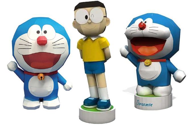 Mô hình giấy 3D Doraemon - Nobita