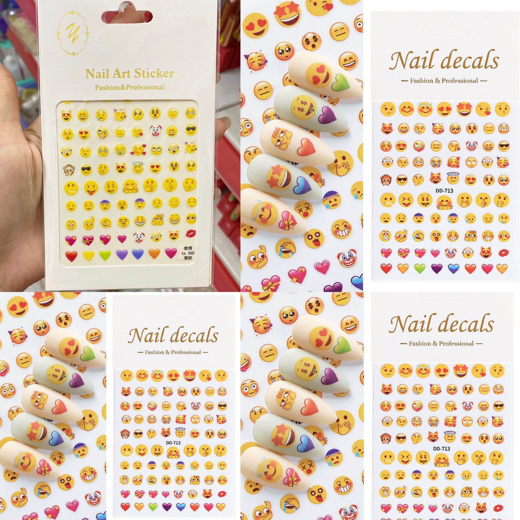 Nhiều Mẫu Sticker Dán Móng Nail Mới - Mini Nails | Lazada.vn