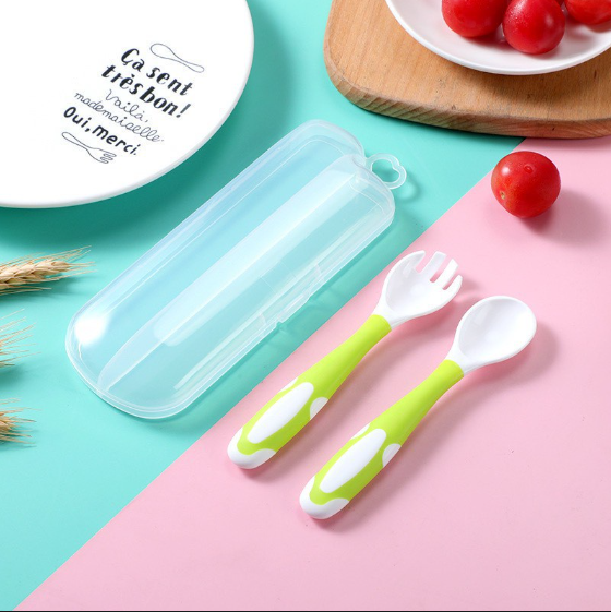 Thìa dĩa ăn dặm cho bé có thể uốn cong Kiluta