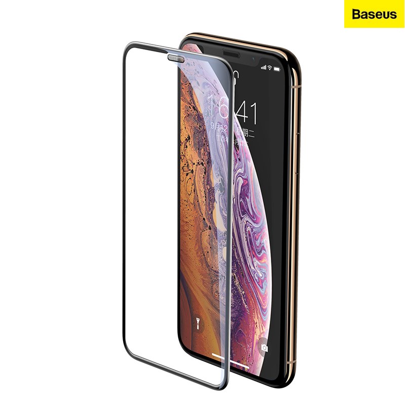 [HCM]Kính cường lực 3D chống bụi siêu bền Baseus Baseus full-screen curved tempered glass (cellular dust prevention) For iP X / XS / XS Max - Hàng chính hãng