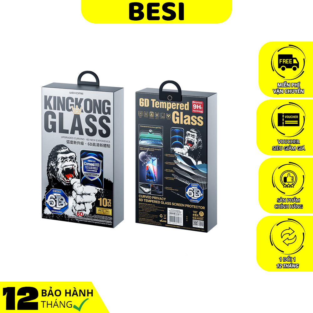 Kính cường lực kingkong wekome wtp-040 upine series kingkong 6d screen protector