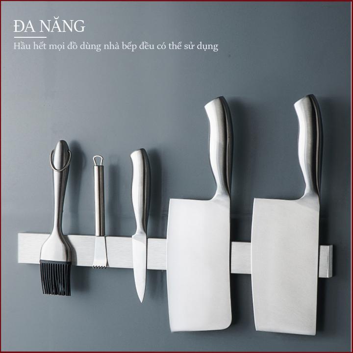 Thanh treo dao nam châm vĩnh cửu - hộp bọc inox cao cấp sang trọng, nhiều kích thước