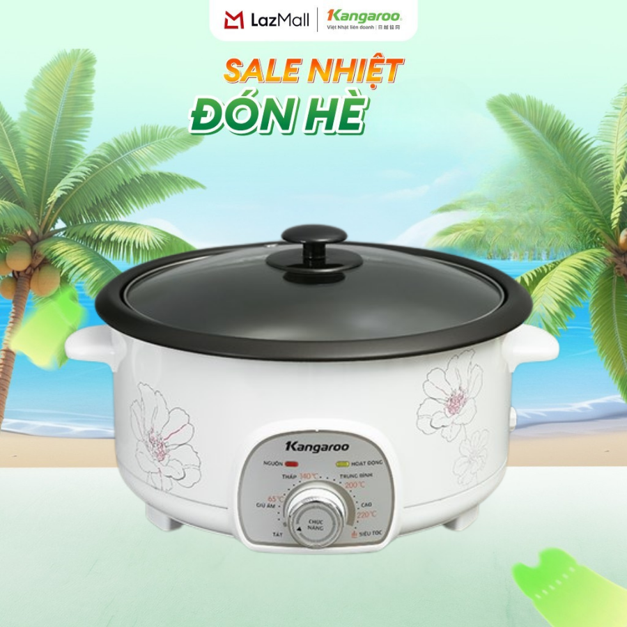 [BH 1 Năm] Nồi lẩu điện Kangaroo KG40EH2 dung tích 4L - HÀNG CHÍNH HÃNG