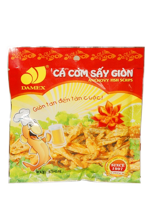 Cá cơm sấy giòn DAMEX 35g (10 gói)