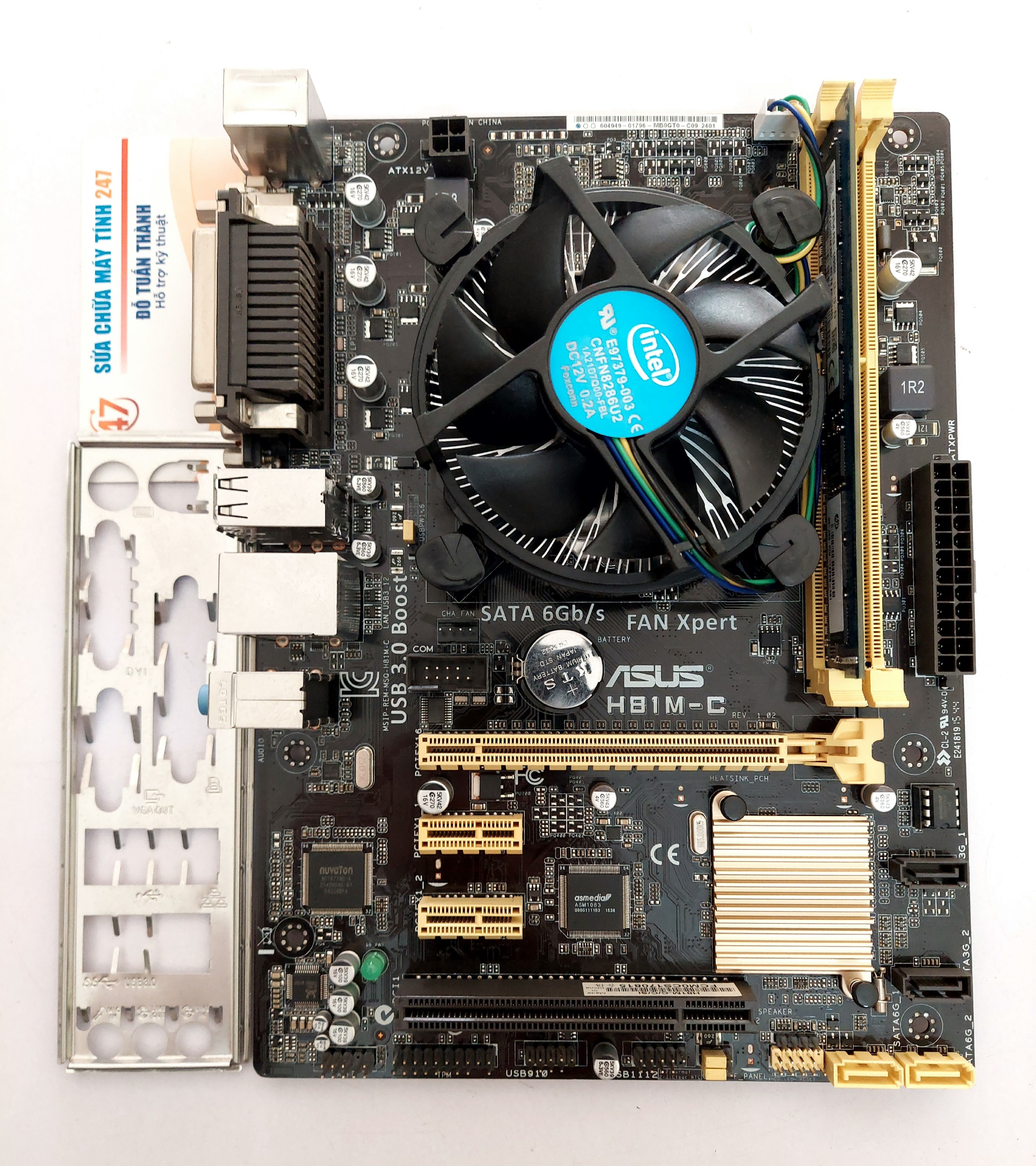 COMBO Main Asus H81 + CPU i5 4590 + Ram 8GB DDR3 Buss 1600