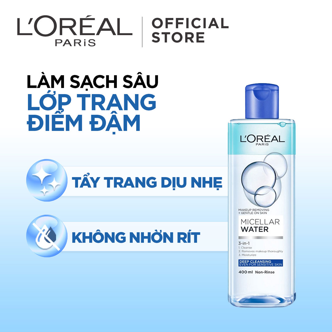Nước Tẩy Trang L'Oreal Micellar Water 3-in-1