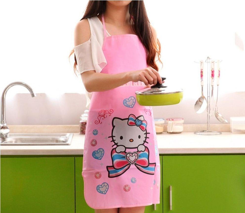 Combo 2 Tạp dề loại mỏng hình thú kute kích thước 50x70cm