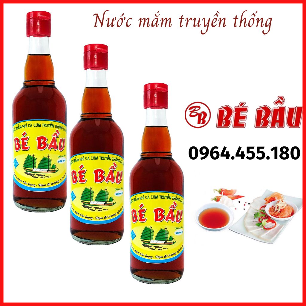 3 chai Nước Mắm Bé Bầu loại Đặt Biệt ngon nhất