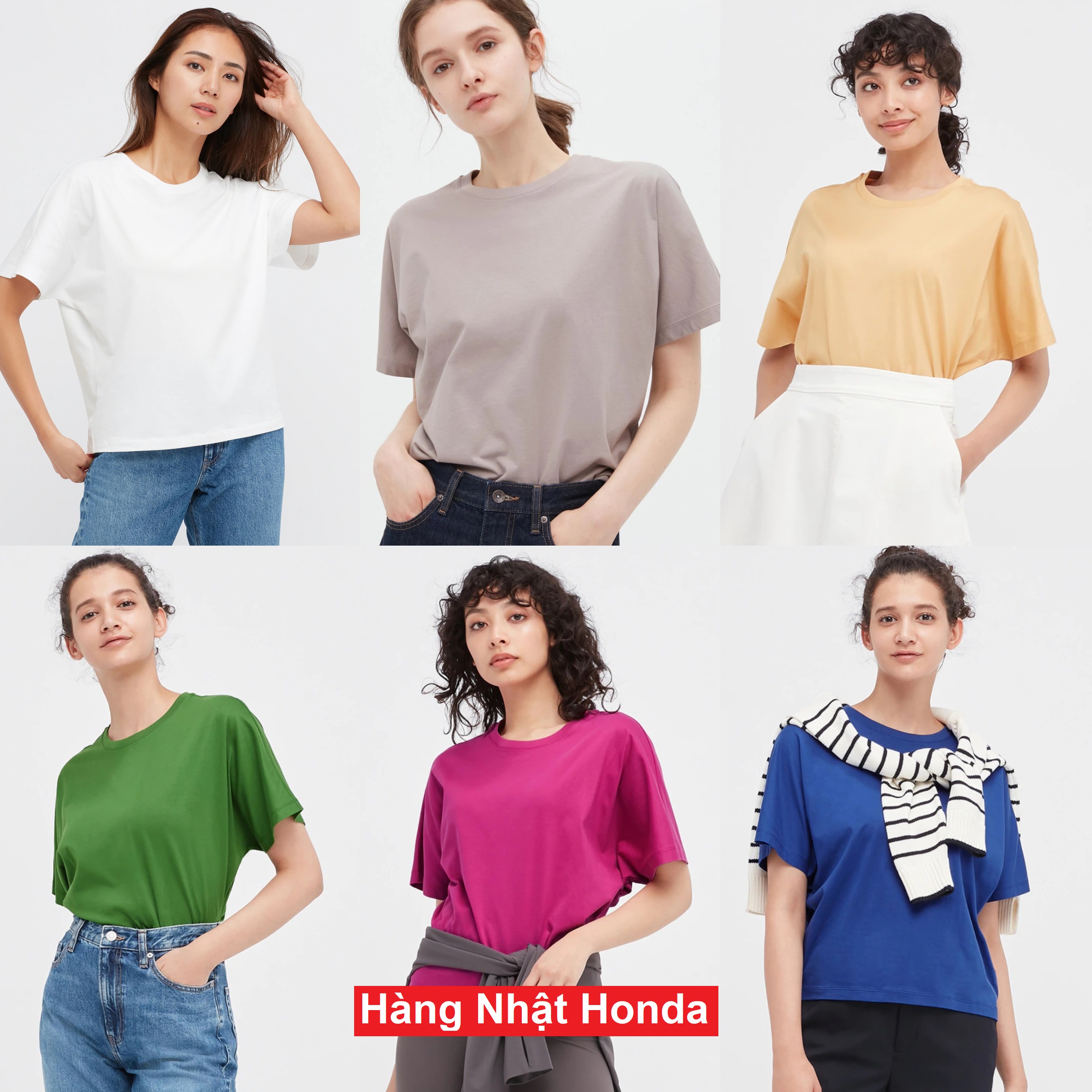 Áo thun cotton tay ngắn - tag nhật