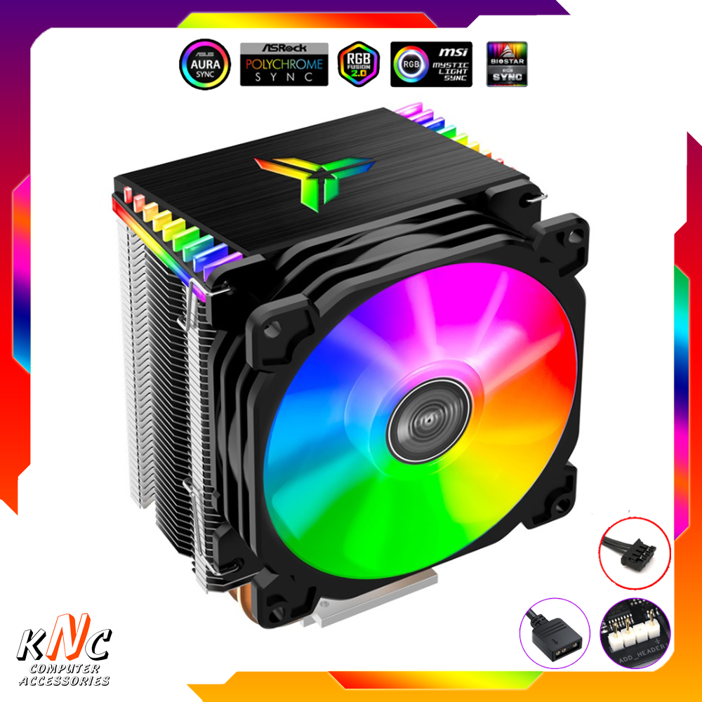 Quạt tản nhiệt cpu jonsbo cr-1400 led 5v argb đồng bộ màu hub coolmoon tomato xigmateks vsp mainboard
