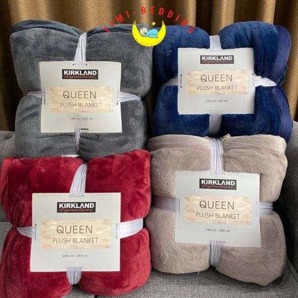 Chăn kirkland – Chăn queen lông cừu mỹ chính hãng kích thước 248 x 233 cm, nặng 3,2kg - Timibedding