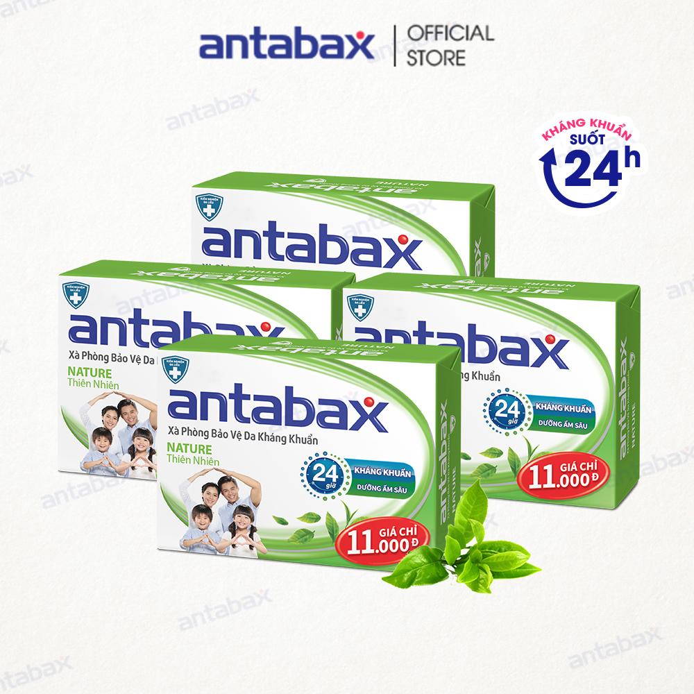 [HCM]Combo 4 Xà Phòng Bảo Vệ Da Kháng Khuẩn Nature Thiên Nhiên 85g