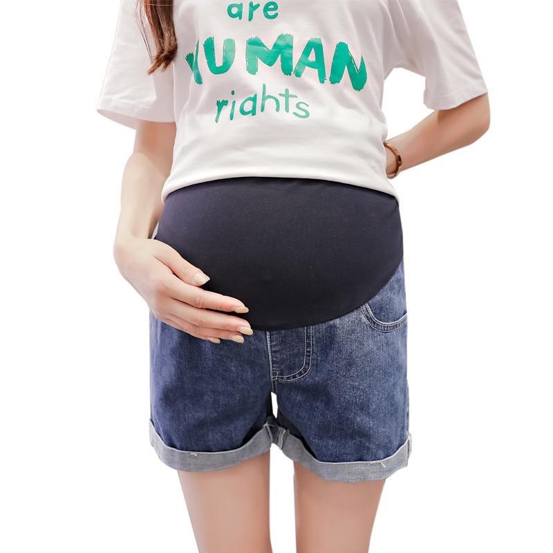 Quần bầu short jean cho mẹ bầu - đồ bầu xinh tkutrang