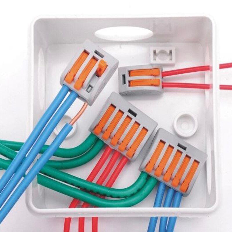 Combo 5 cút nối dây điện kv-412 , kv-413 , kv-415 cút nối wago