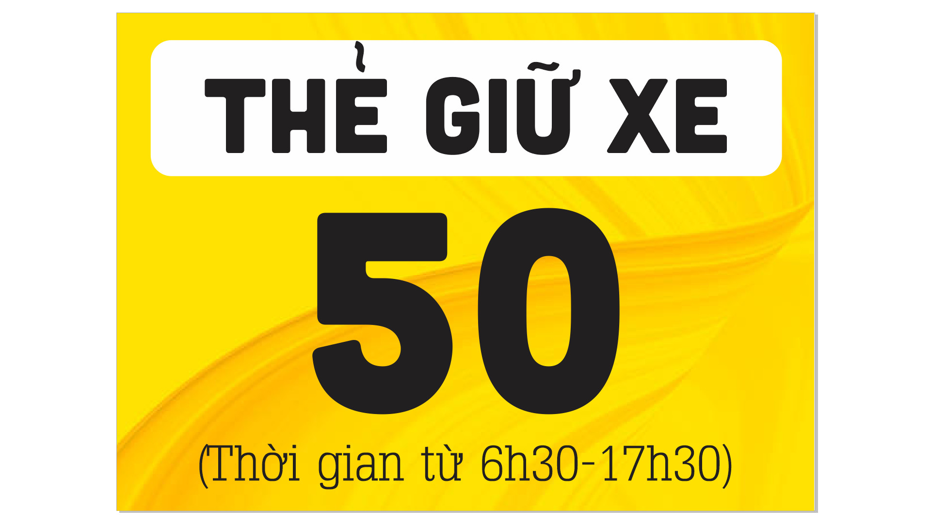 100 thẻ giữ xe ép plastic. Kích thước 7 x 5 cm
