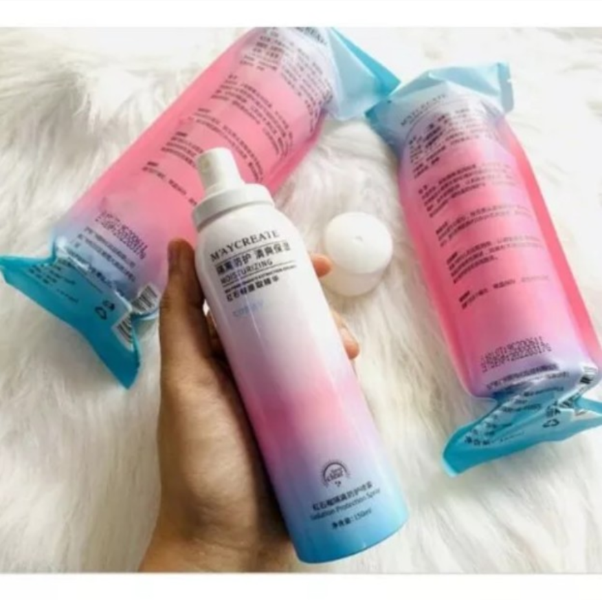 Xịt chống nắng trắng da Maycreate 150ml hàng nội địa Trung