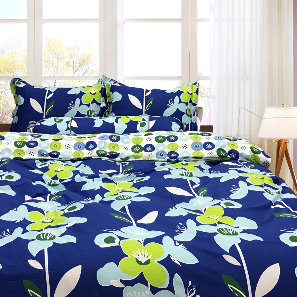Bộ ga gối drap giường 100% cotton sợi bông Hàn Quốc Julia 236