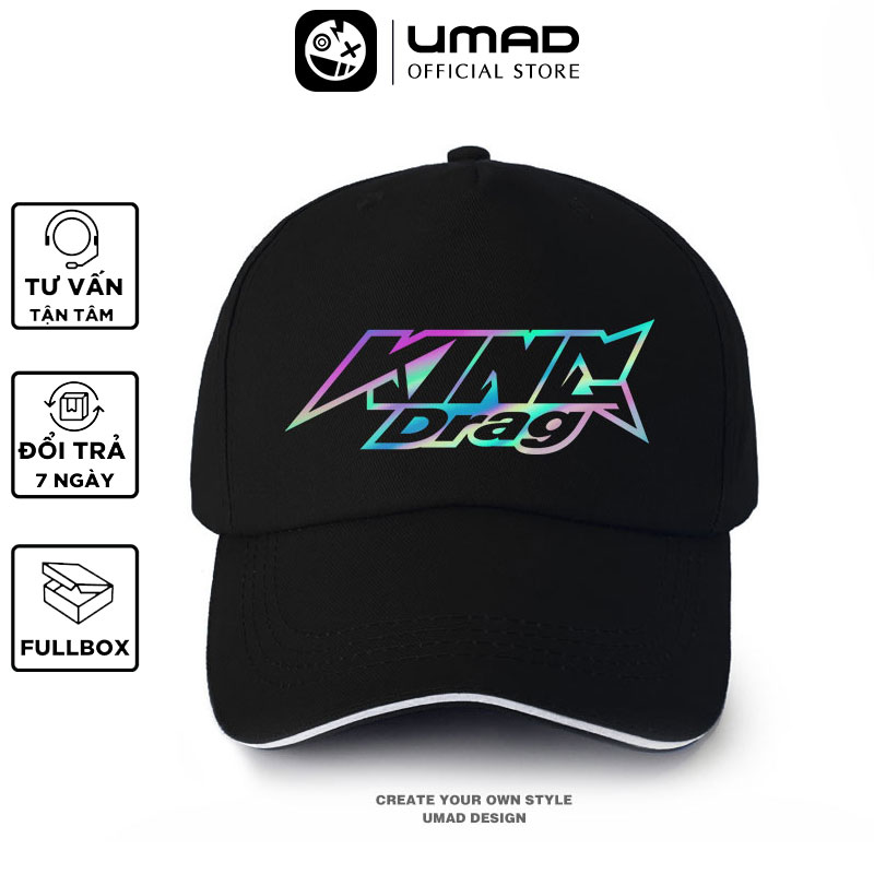 [HCM]Mũ lưỡi trai nam UMAD Racing boy King Drag phản quang 7 màu chất liệu kaki cao cấp form nam nữ Unisex