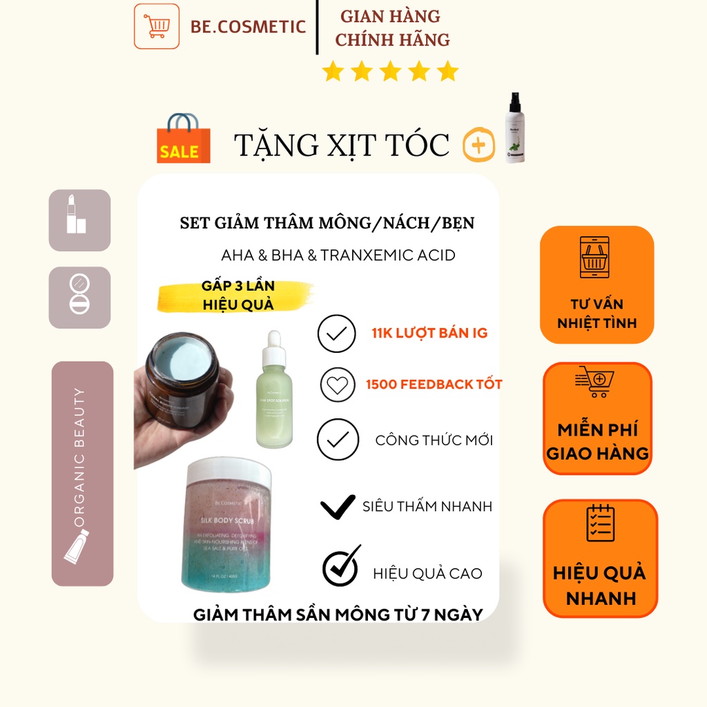 Set giảm thâm sần body