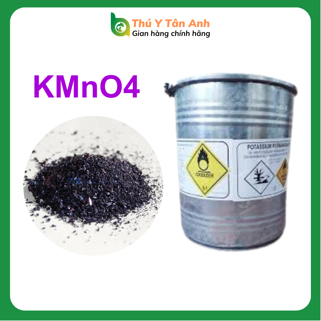 Thuốc tím sát khuẩn hồ cá, khử trùng nước, khử trùng cá gói 200G