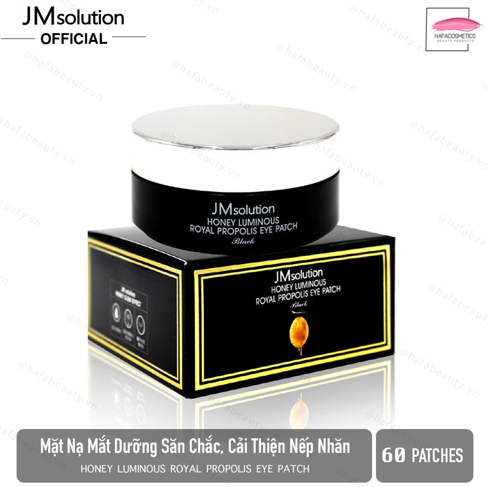 Mặt Nạ Dưỡng Da Vùng Mắt, Giảm Quầng Thâm Chiết Xuất Mật Ong JMsolution Honey Luminious Royal Propolis Eye Patch 90g _ JMsolution Chính Hãng